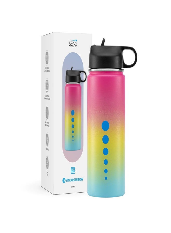 SENS Hydra Rainbow 304 Stainless Steel Sipper Bottle Hot or Cold up to 24 Hours | Leak Proof | BPA Free | Travel | Adult & Kids | 500 ml|Rainbow - Image 1